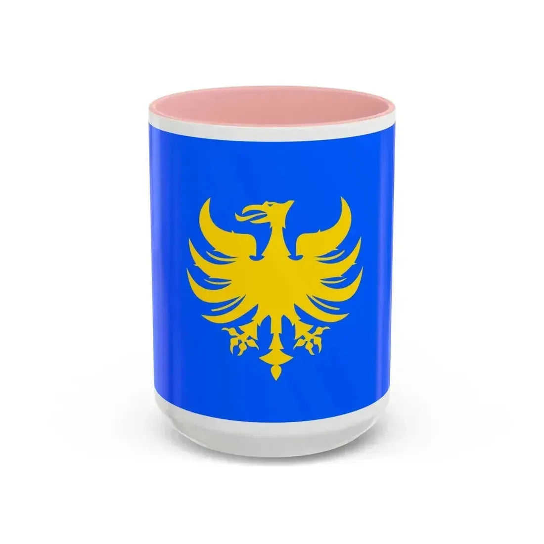 Flag of Heerlen a city in the south of the province of Limburg Netherlands - Accent Coffee Mug 15oz Pink - Go Mug Yourself