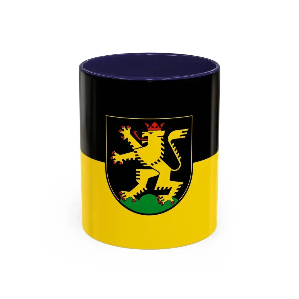 Flag of Heidelberg Germany - Accent Coffee Mug 11oz Navy - Go Mug Yourself