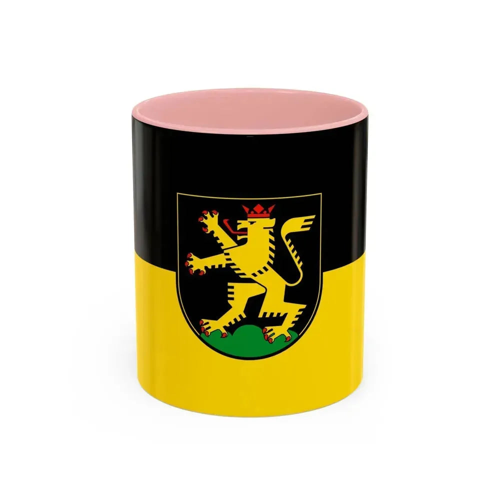 Flag of Heidelberg Germany - Accent Coffee Mug 11oz Pink - Go Mug Yourself