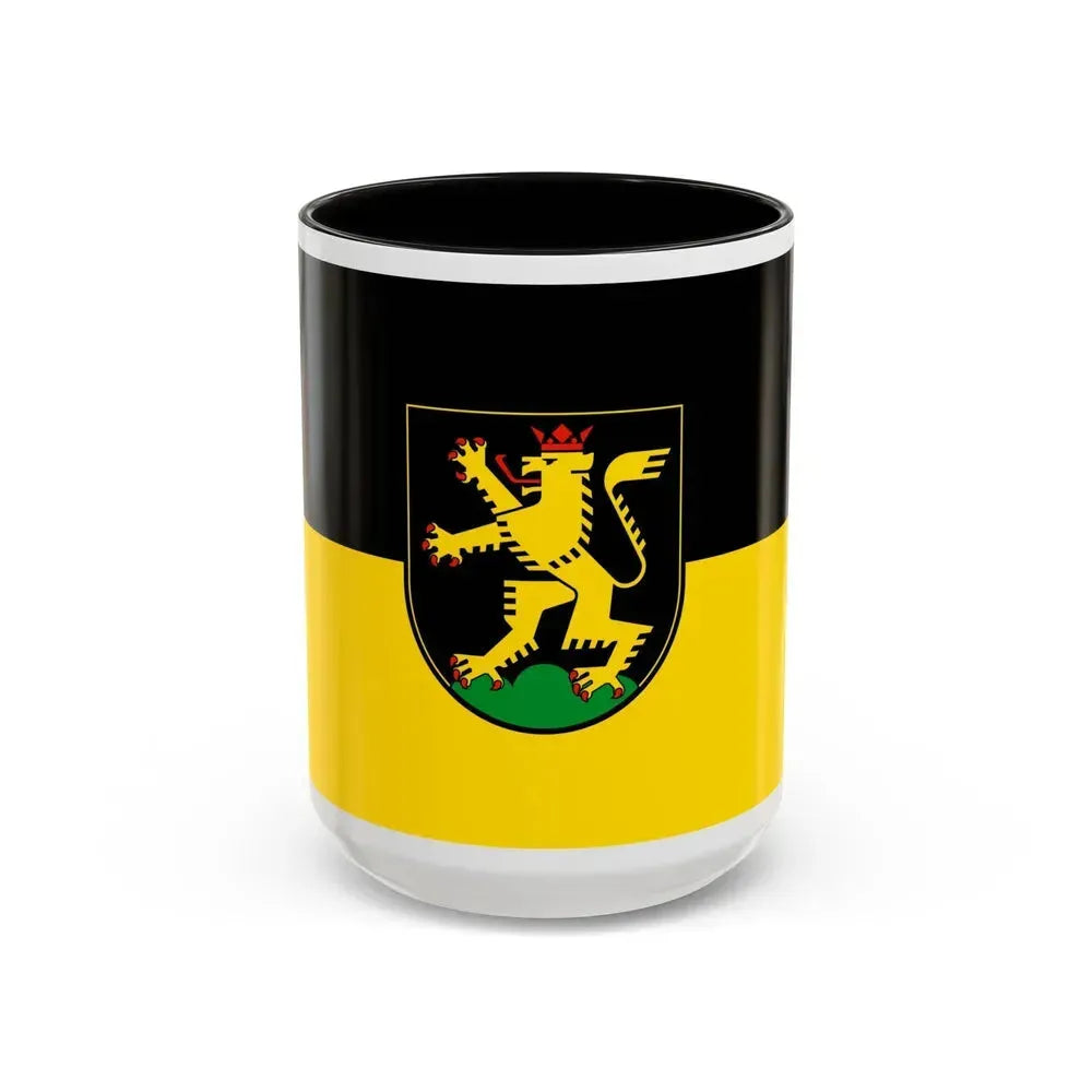 Flag of Heidelberg Germany - Accent Coffee Mug 15oz Black - Go Mug Yourself
