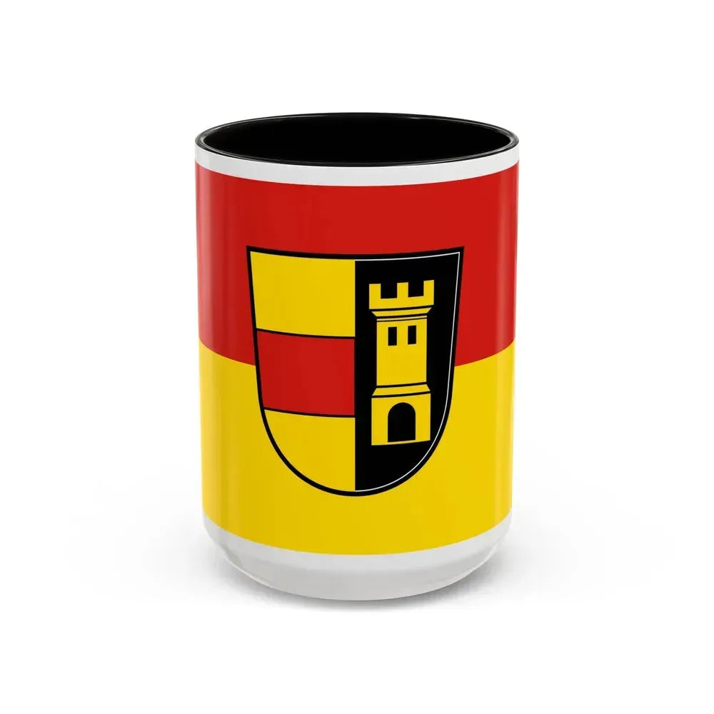 Flag of Heidenheim Germany - Accent Coffee Mug 15oz Black - Go Mug Yourself