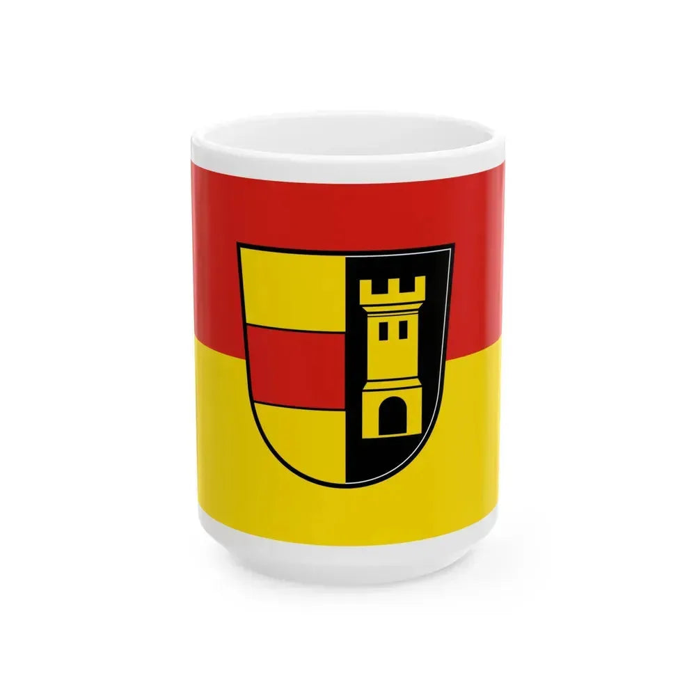 Flag of Heidenheim Germany - White Coffee Mug 15oz - Go Mug Yourself