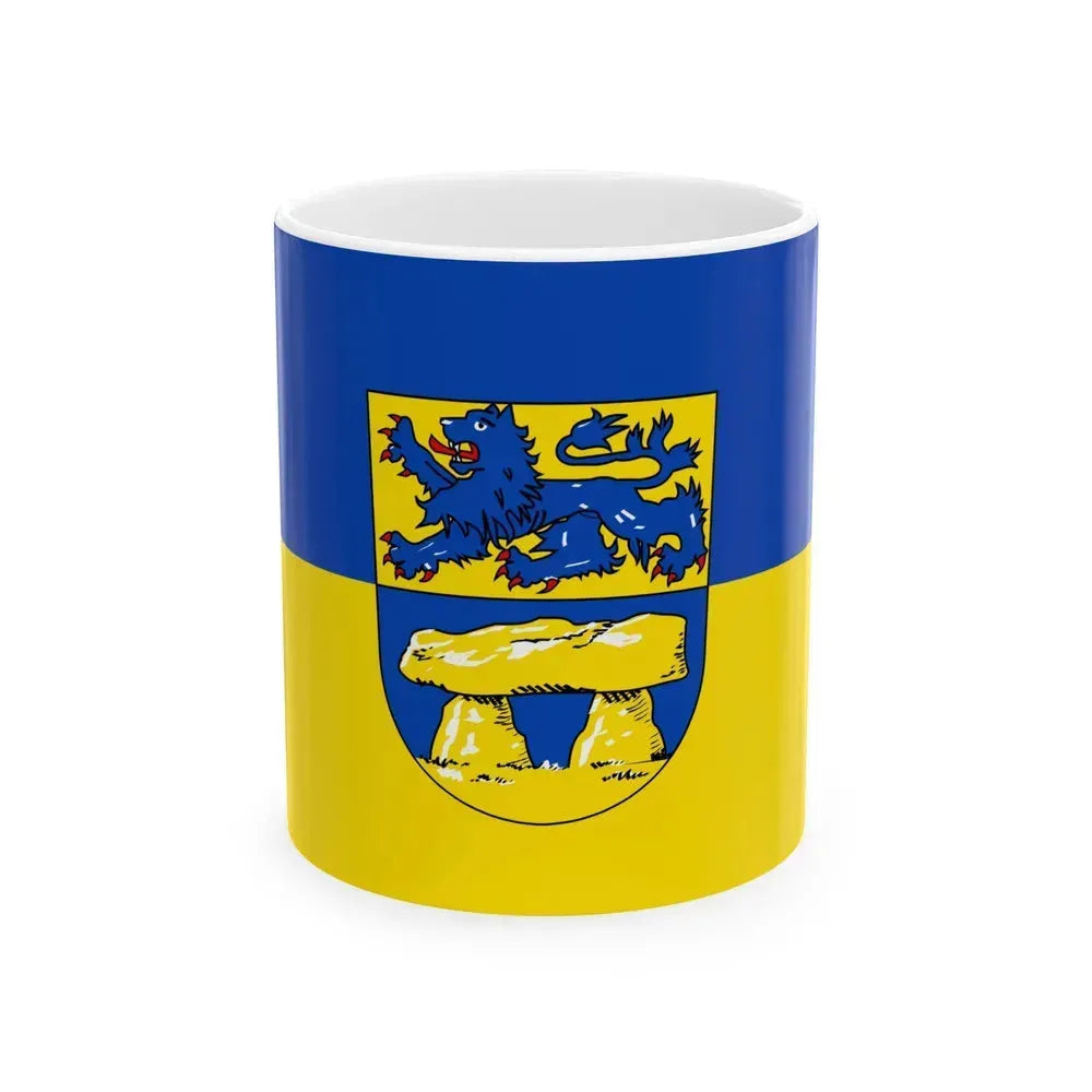 Flag of Heidkreis Germany - White Coffee Mug 11oz - Go Mug Yourself