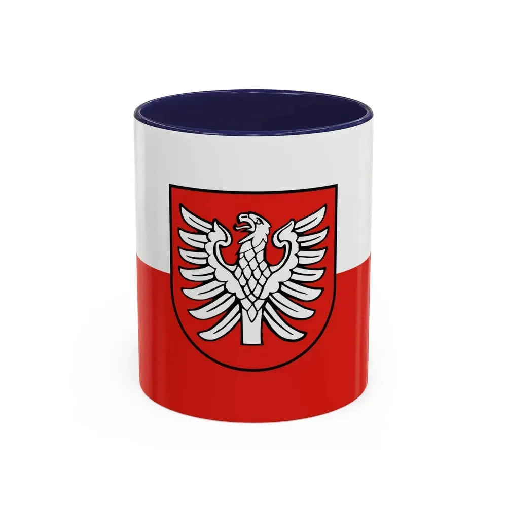 Flag of Heilbronn Germany - Accent Coffee Mug 11oz Navy - Go Mug Yourself