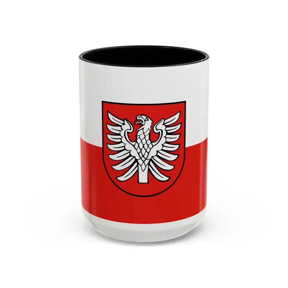 Flag of Heilbronn Germany - Accent Coffee Mug 15oz Black - Go Mug Yourself