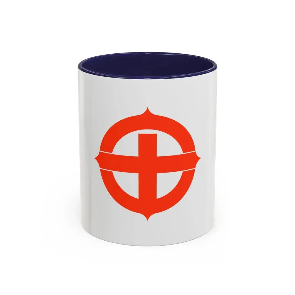 Flag of Hekinan Japan - Accent Coffee Mug 11oz Navy - Go Mug Yourself