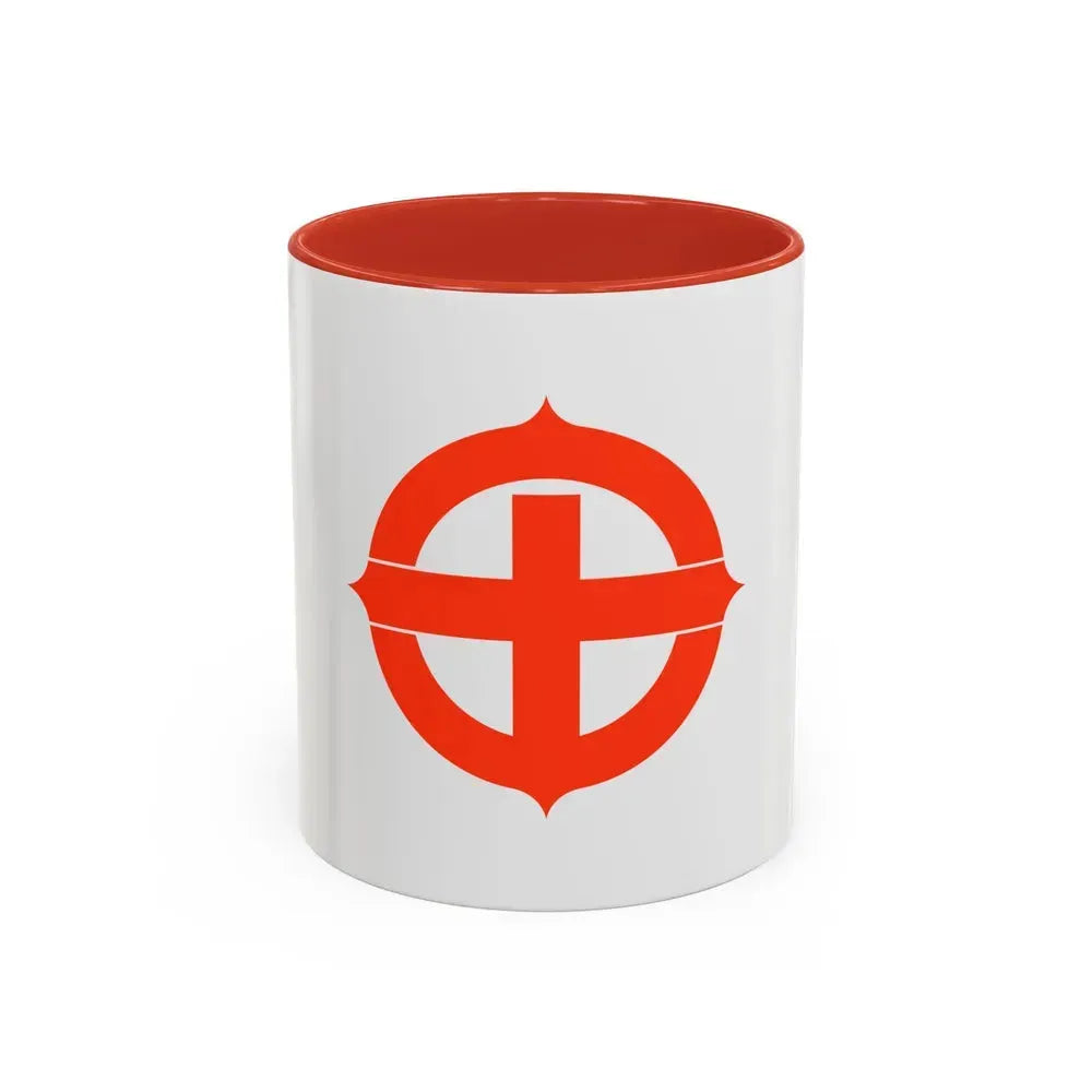 Flag of Hekinan Japan - Accent Coffee Mug 11oz Red - Go Mug Yourself