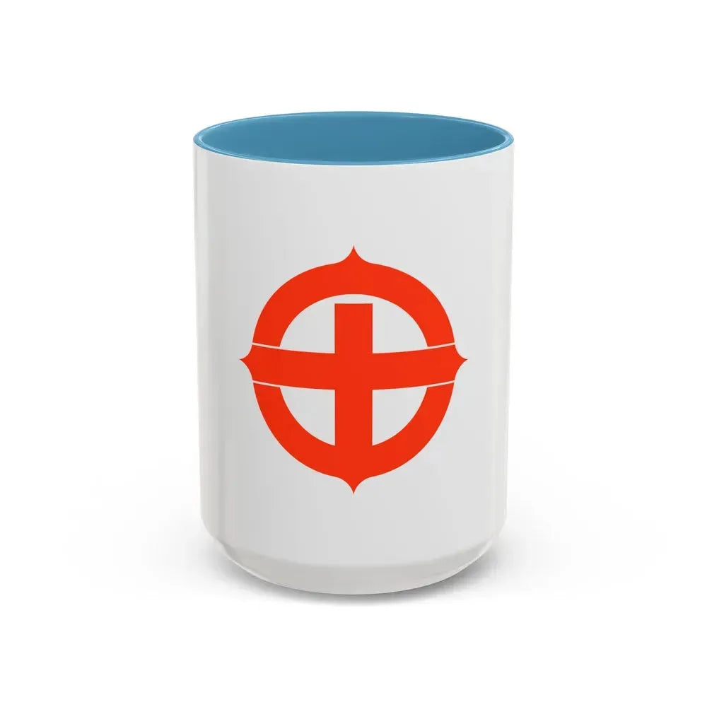 Flag of Hekinan Japan - Accent Coffee Mug 15oz Light Blue - Go Mug Yourself