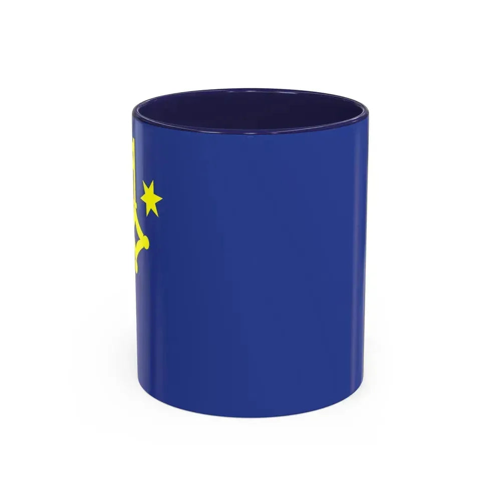 Flag of Hel Poland - Accent Coffee Mug 11oz Navy - Go Mug Yourself