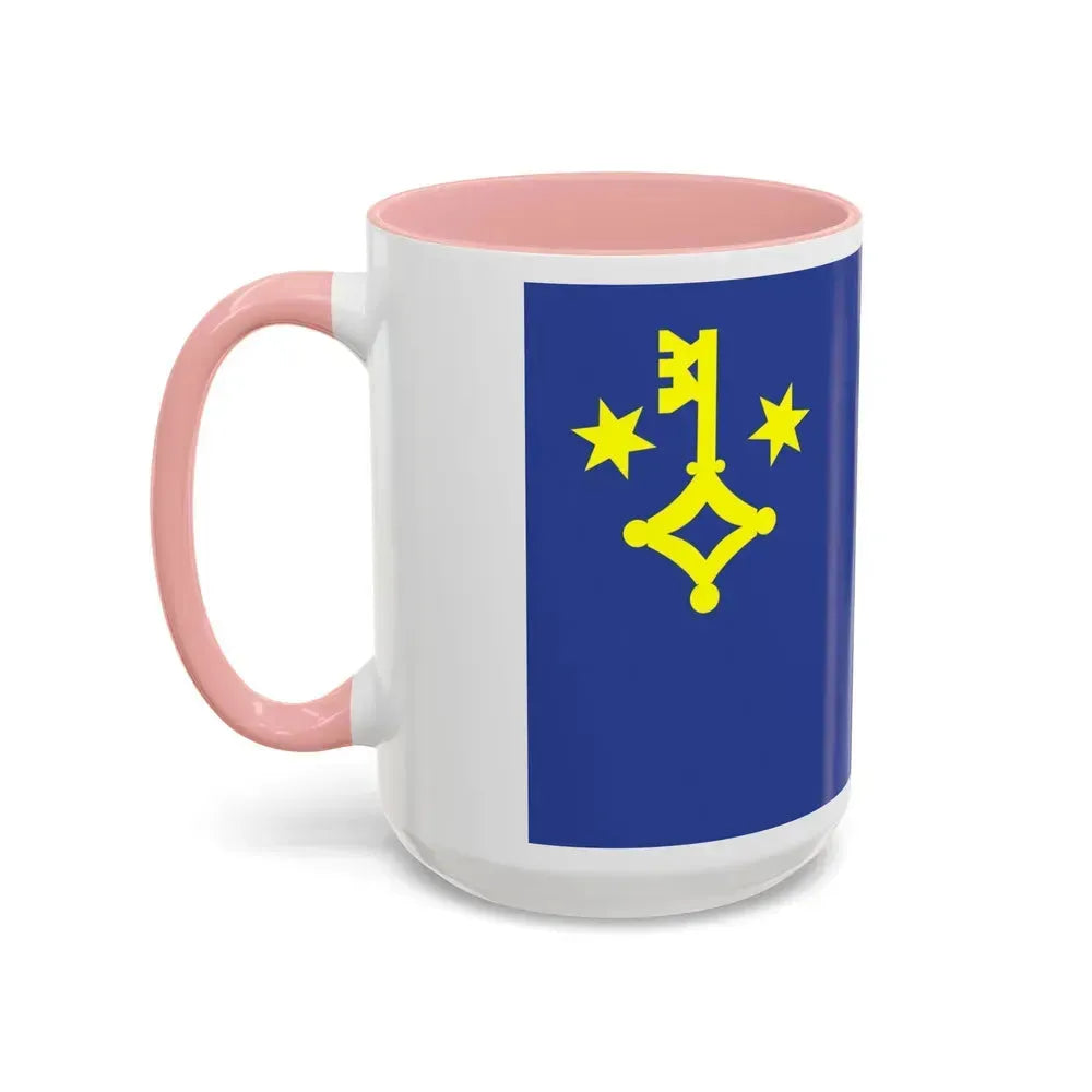 Flag of Hel Poland - Accent Coffee Mug - Go Mug Yourself