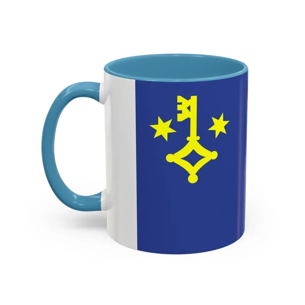 Flag of Hel Poland - Accent Coffee Mug - Go Mug Yourself