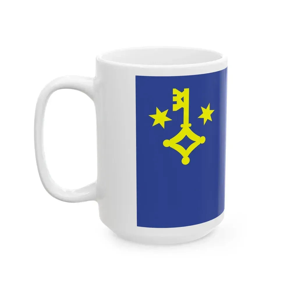 Flag of Hel Poland - White Coffee Mug - Go Mug Yourself