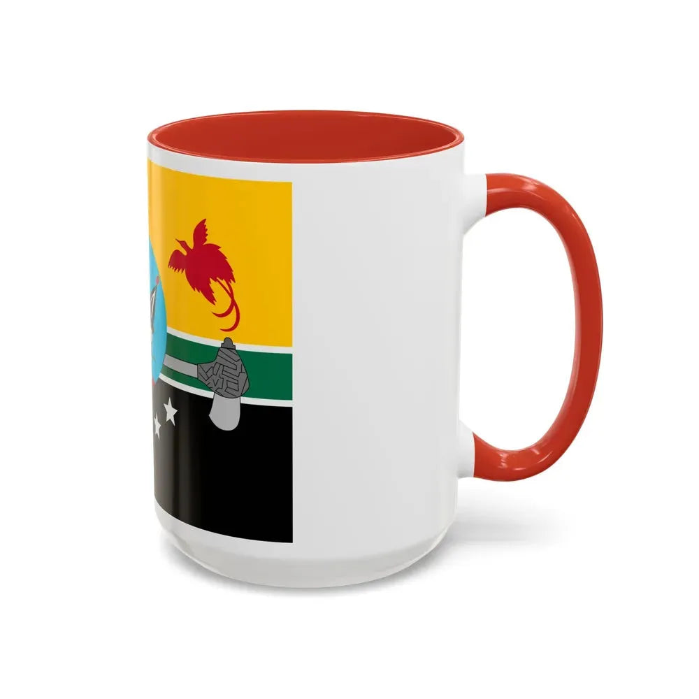 Flag of Hela Papa New Guinea - Accent Coffee Mug - Go Mug Yourself