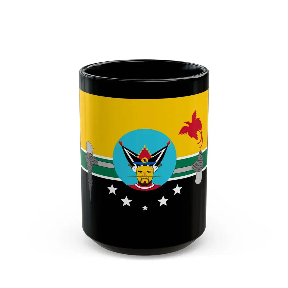 Flag of Hela Papa New Guinea - Black Coffee Mug 15oz - Go Mug Yourself