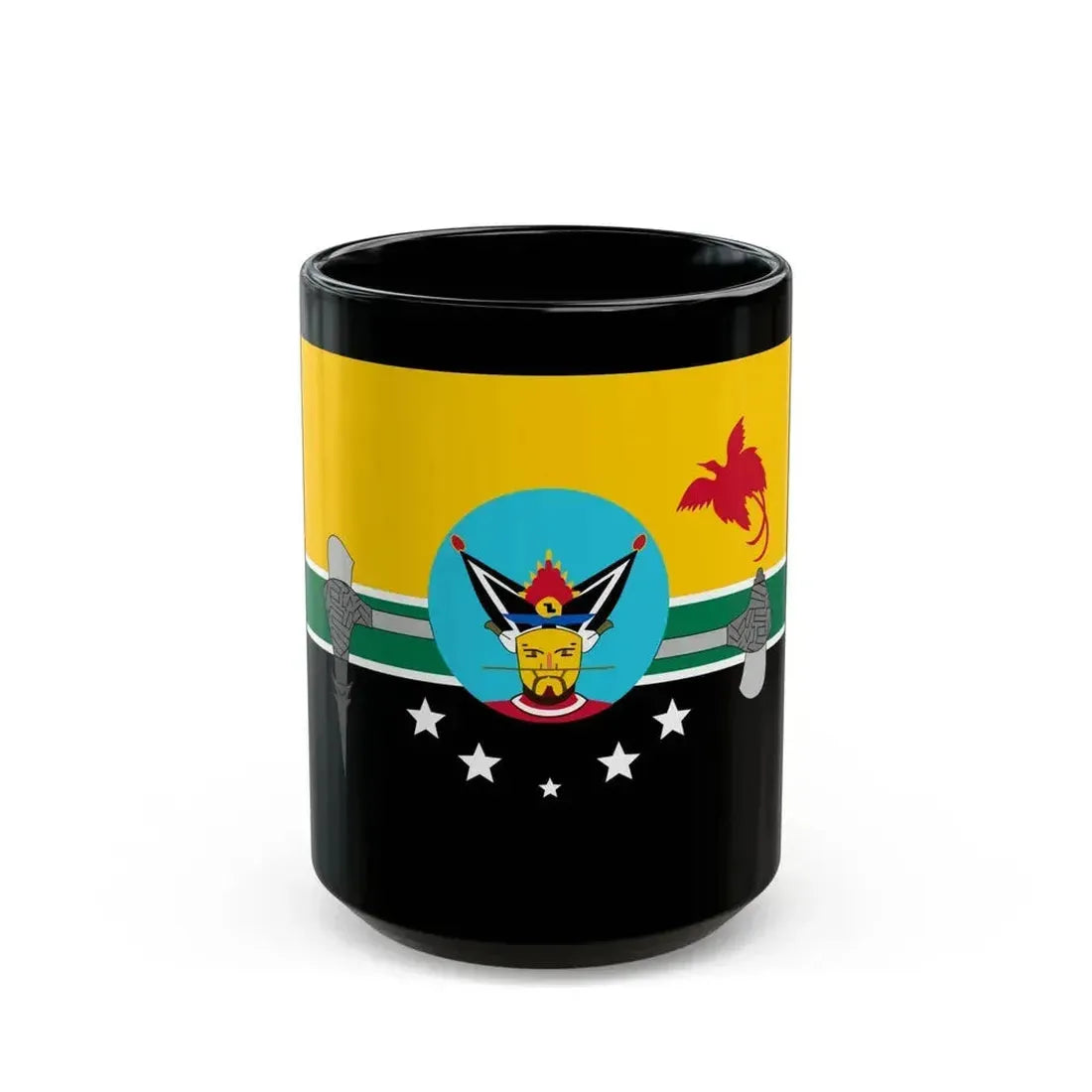 Flag of Hela Papa New Guinea - Black Coffee Mug 15oz - Go Mug Yourself