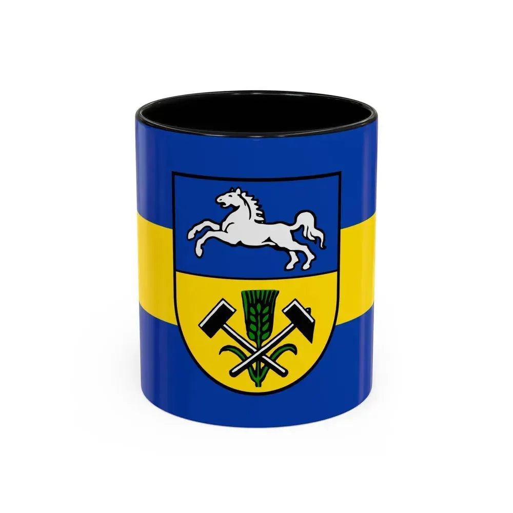 Flag of Helmstedt Germany - Accent Coffee Mug 11oz Black - Go Mug Yourself