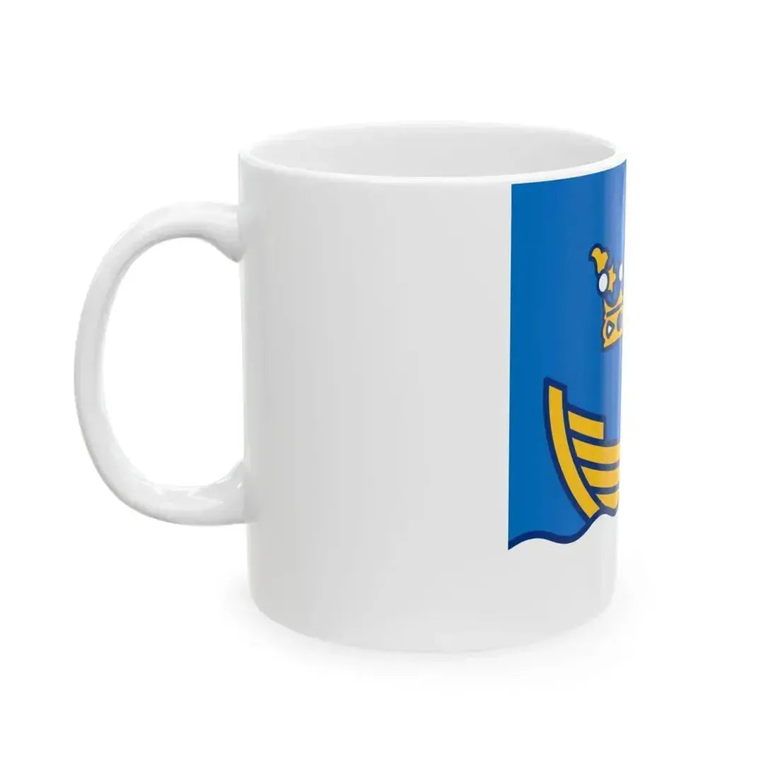 Flag of Helsinki (Finland) White Coffee Mug - Go Mug Yourself