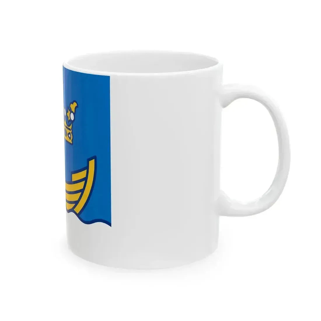 Flag of Helsinki (Finland) White Coffee Mug - Go Mug Yourself