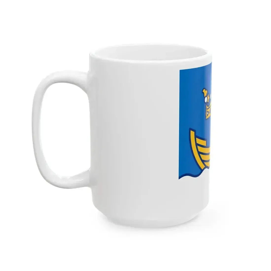 Flag of Helsinki (Finland) White Coffee Mug - Go Mug Yourself