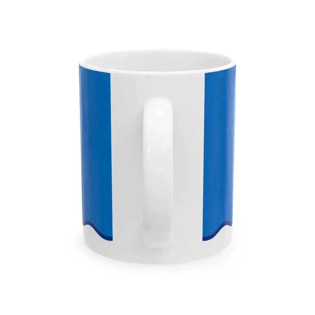 Flag of Helsinki long (Finland) White Coffee Mug - Go Mug Yourself