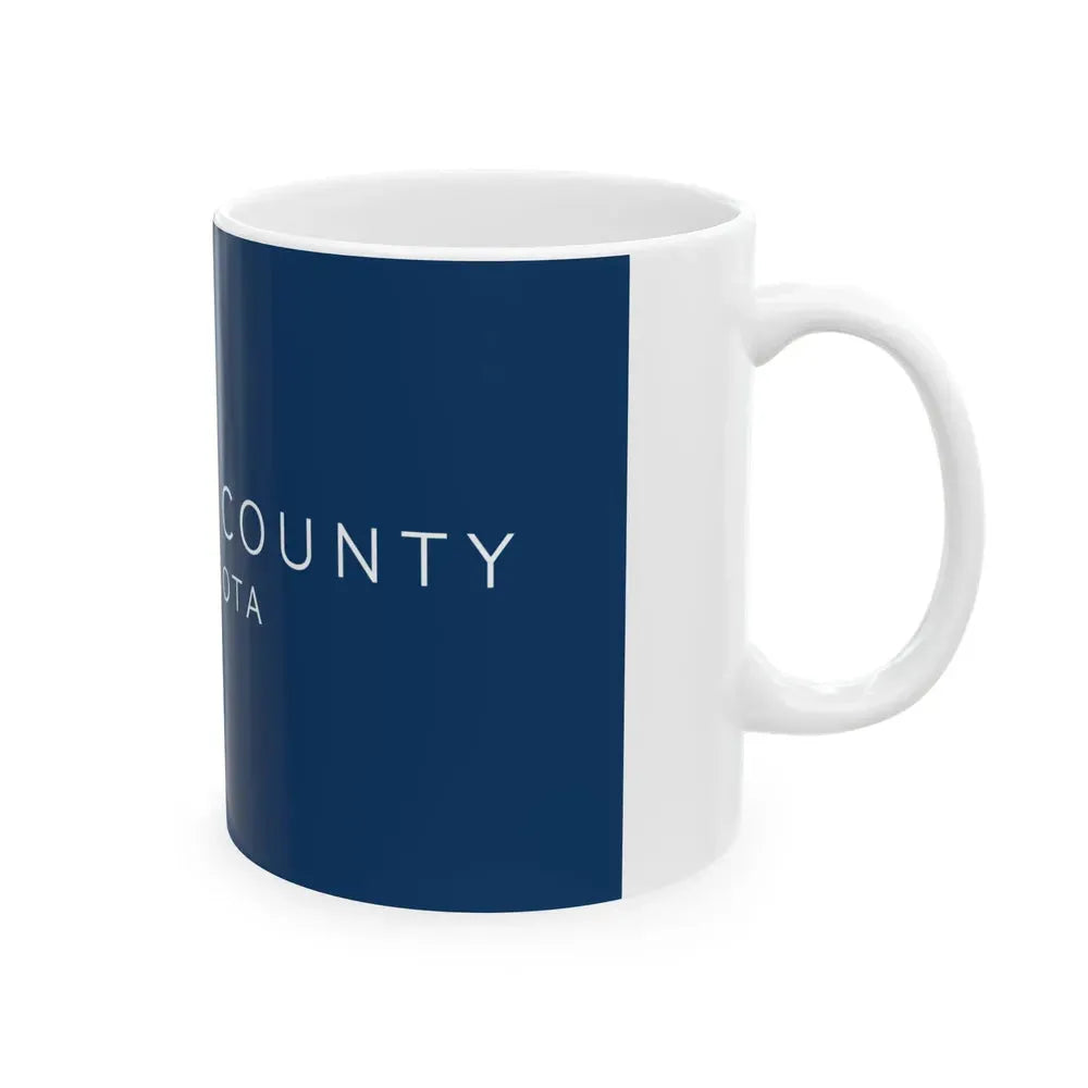 Flag of Hennepin County Minnesota 2022 (United States) White Coffee Mug - Go Mug Yourself