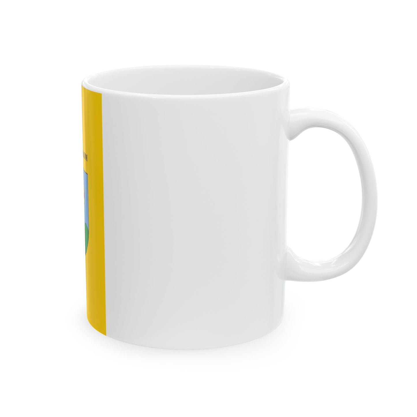 Flag of Herceghalom vertical (Hungary) White Coffee Mug-Go Mug Yourself