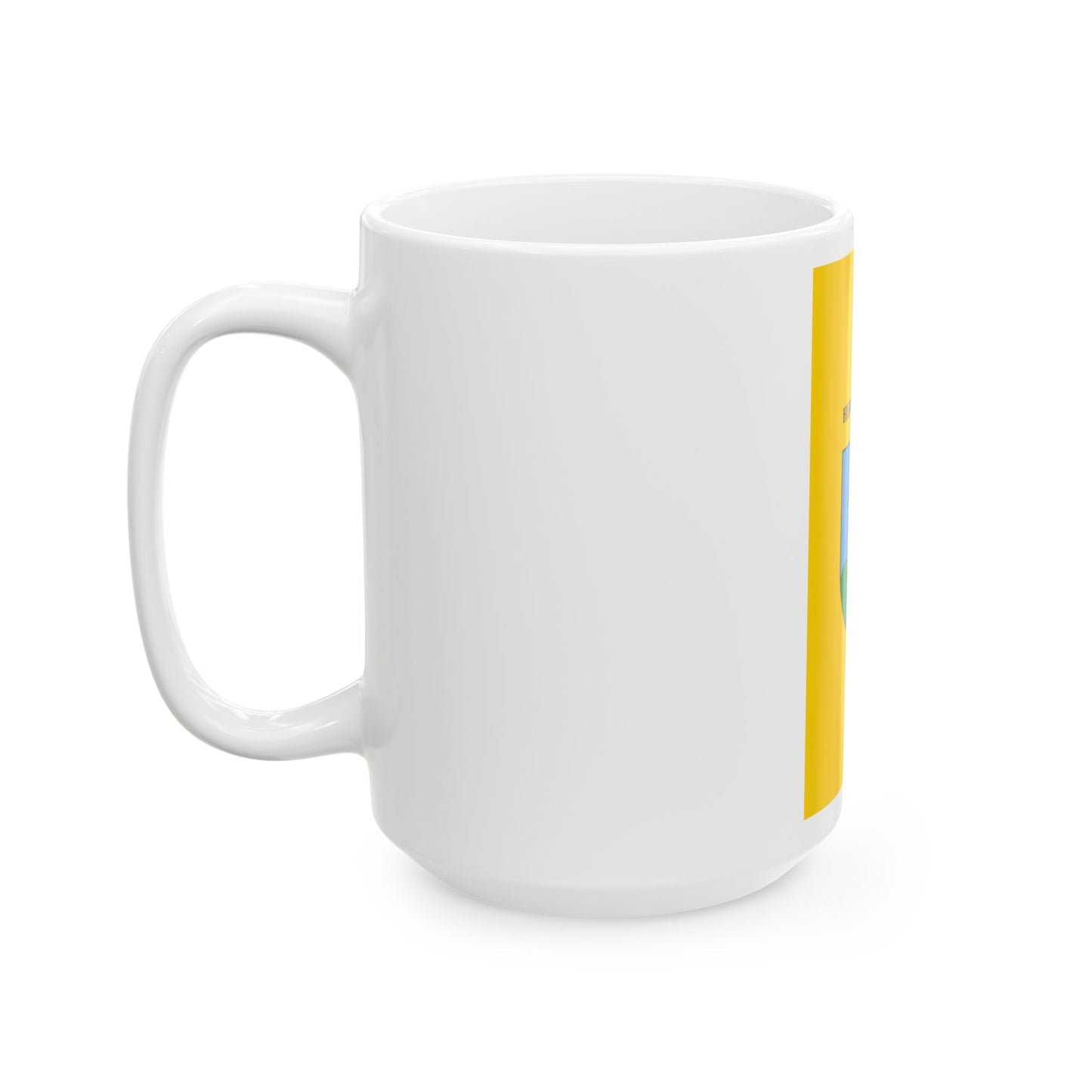 Flag of Herceghalom vertical (Hungary) White Coffee Mug-Go Mug Yourself