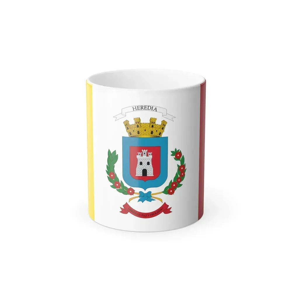 Flag of Heredia Province Costa Rica - Color Changing Coffee Mug 11oz - Go Mug Yourself