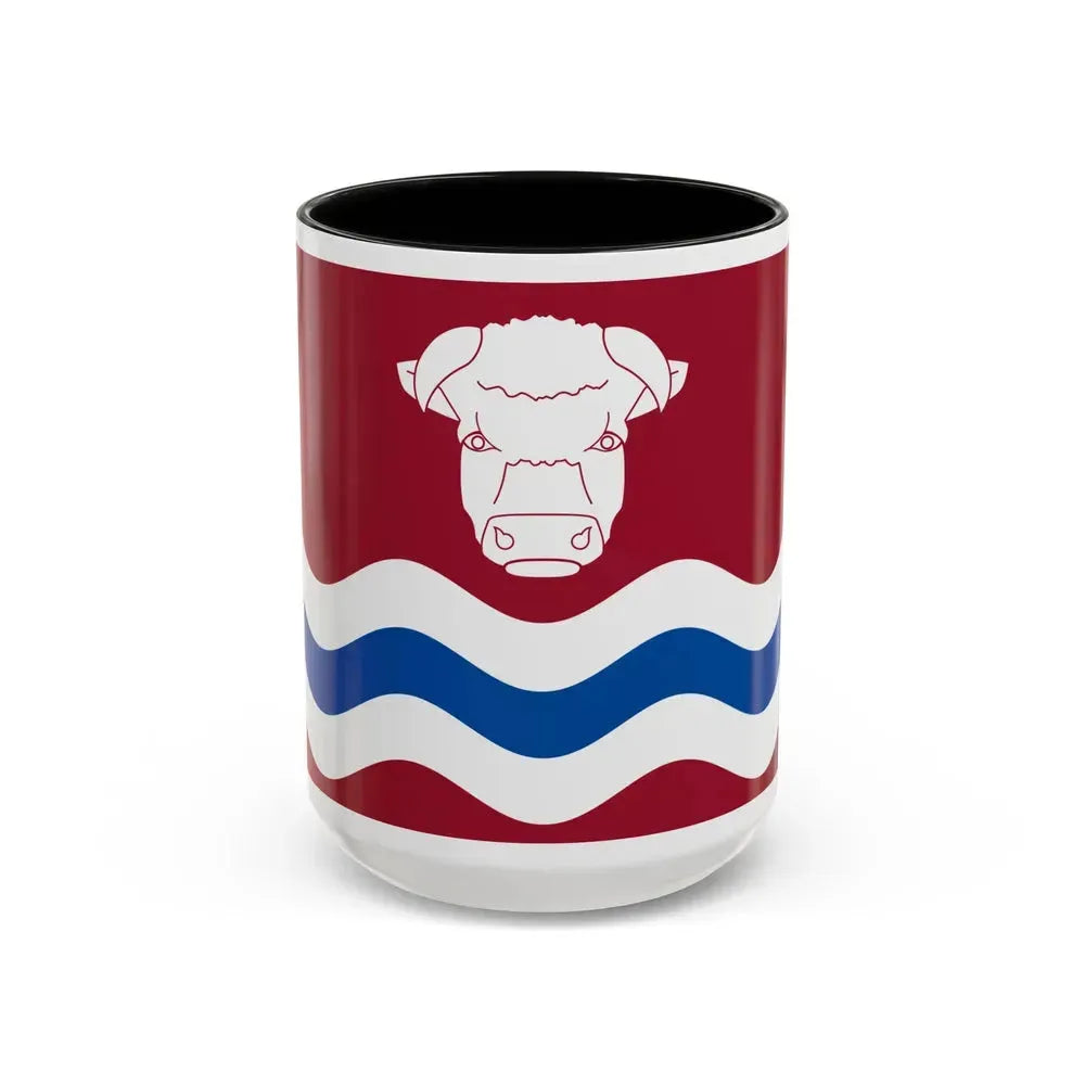 Flag of Herefordshire UK - Accent Coffee Mug 15oz Black - Go Mug Yourself