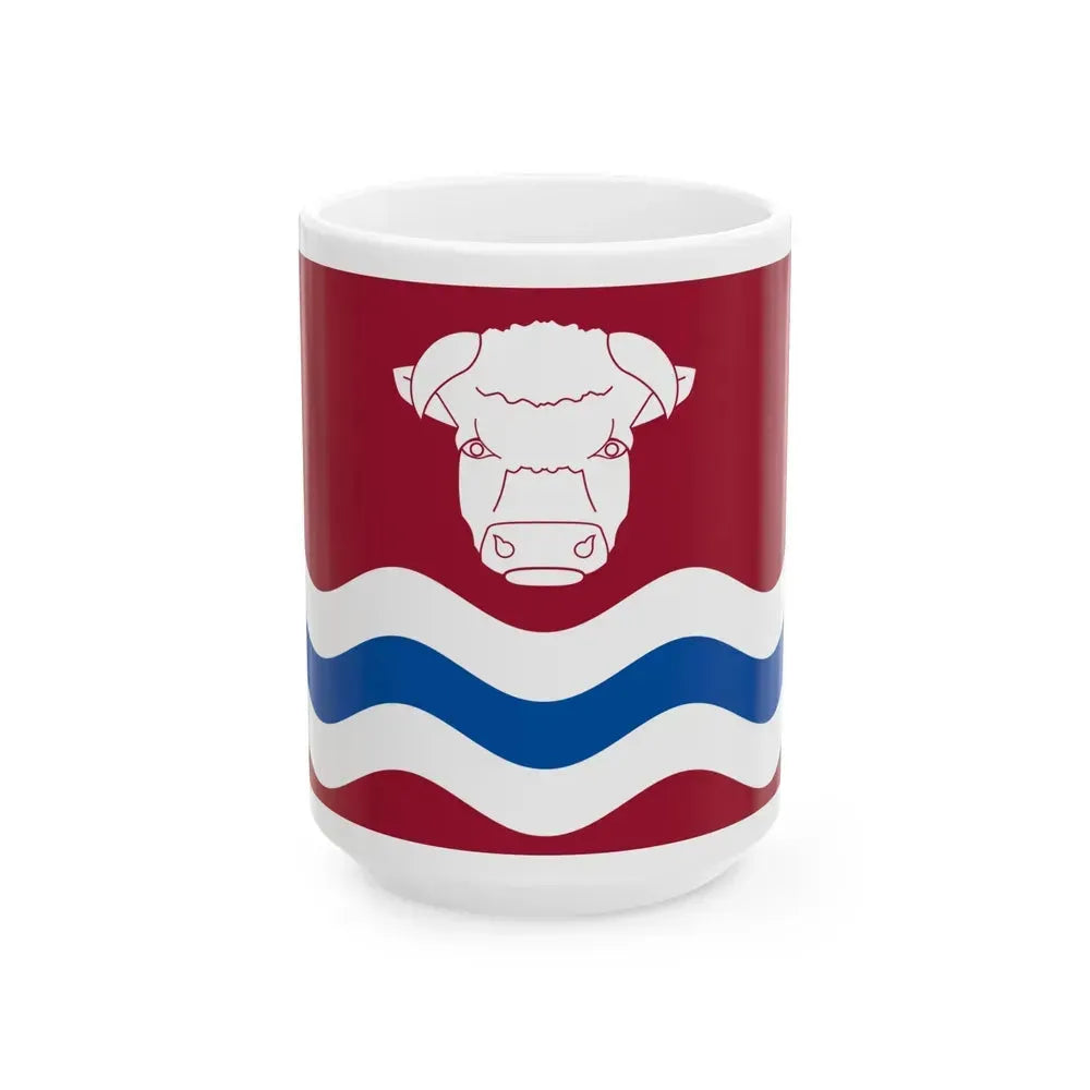 Flag of Herefordshire UK - White Coffee Mug 15oz - Go Mug Yourself