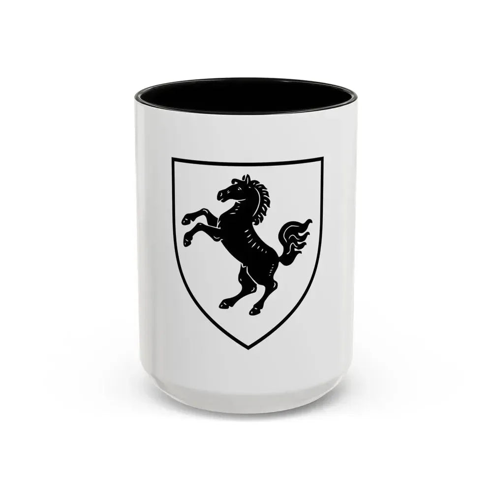 Flag of Herford Germany - Accent Coffee Mug 15oz Black - Go Mug Yourself