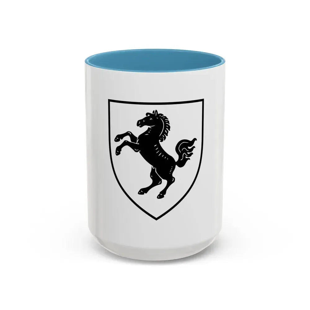 Flag of Herford Germany - Accent Coffee Mug 15oz Light Blue - Go Mug Yourself