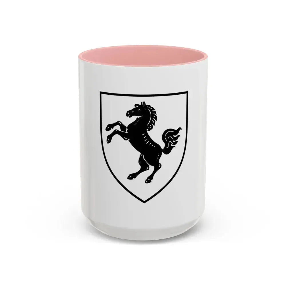 Flag of Herford Germany - Accent Coffee Mug 15oz Pink - Go Mug Yourself