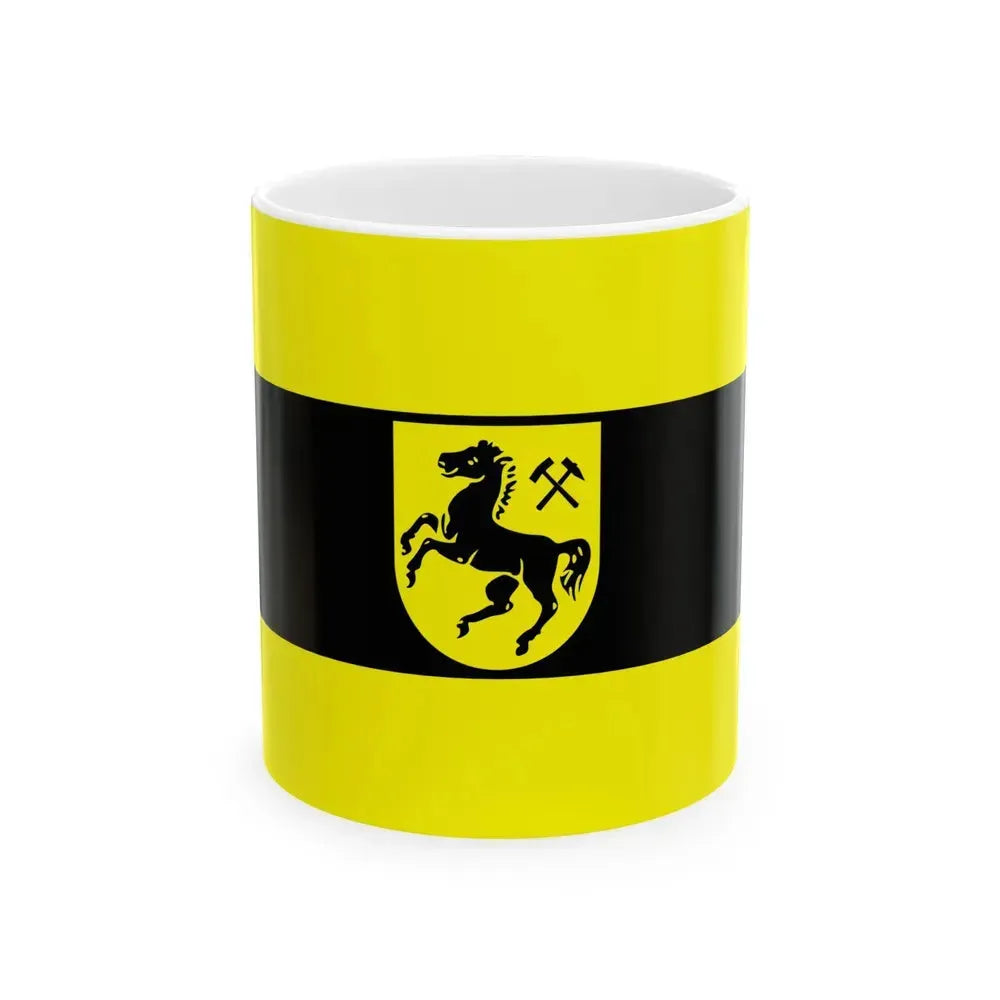 Flag of Herne Germany - White Coffee Mug 11oz - Go Mug Yourself