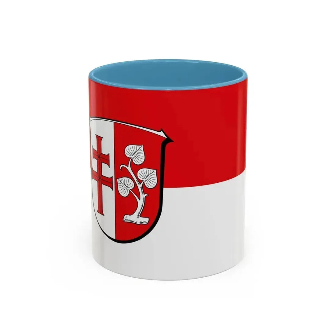 Flag of Hersfeld Rotenburg Germany - Accent Coffee Mug 11oz Light Blue - Go Mug Yourself
