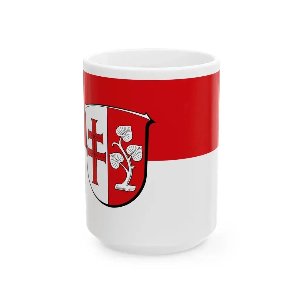 Flag of Hersfeld Rotenburg Germany - White Coffee Mug 15oz - Go Mug Yourself