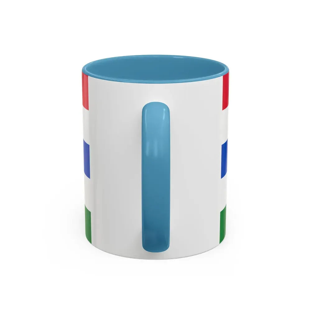 Flag of Herzegovina Neretva Canton Bosnia and Herzegovina - Accent Coffee Mug - Go Mug Yourself