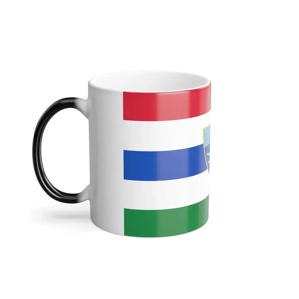 Flag of Herzegovina Neretva Canton Bosnia and Herzegovina - Color Changing Coffee Mug - Go Mug Yourself