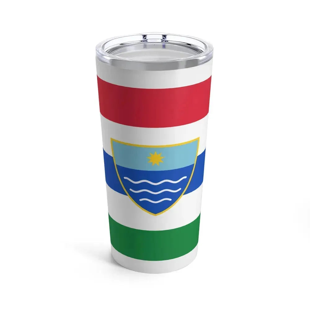 Flag of Herzegovina Neretva Canton Bosnia and Herzegovina - Tumbler 20oz 20oz - Go Mug Yourself