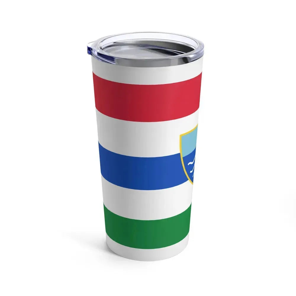 Flag of Herzegovina Neretva Canton Bosnia and Herzegovina - Tumbler 20oz - Go Mug Yourself