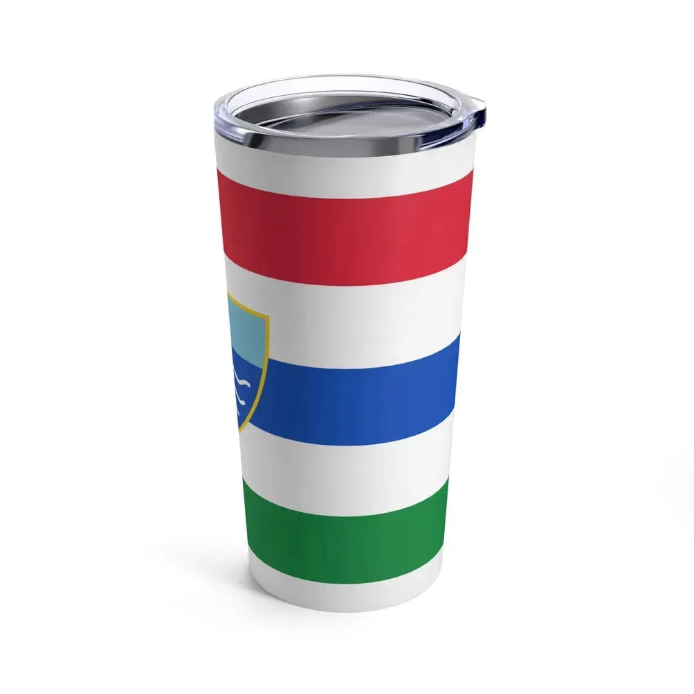 Flag of Herzegovina Neretva Canton Bosnia and Herzegovina - Tumbler 20oz - Go Mug Yourself