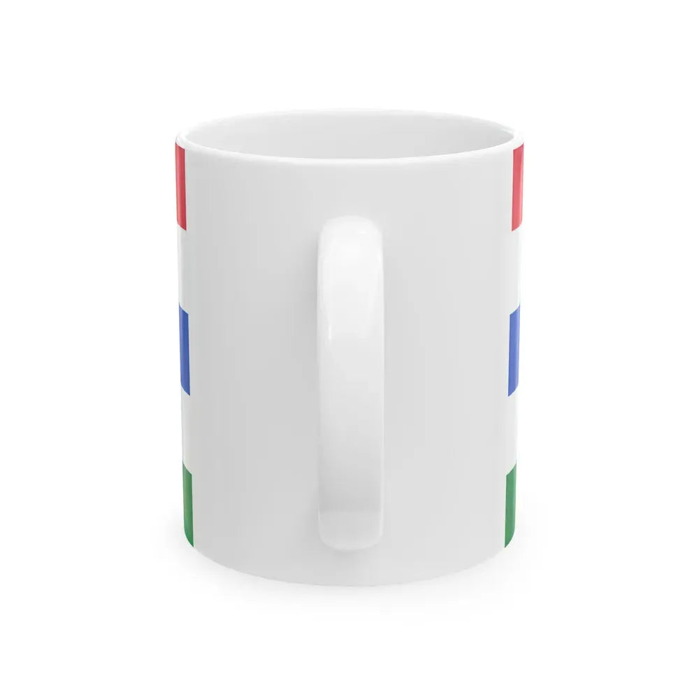 Flag of Herzegovina Neretva Canton Bosnia and Herzegovina - White Coffee Mug - Go Mug Yourself