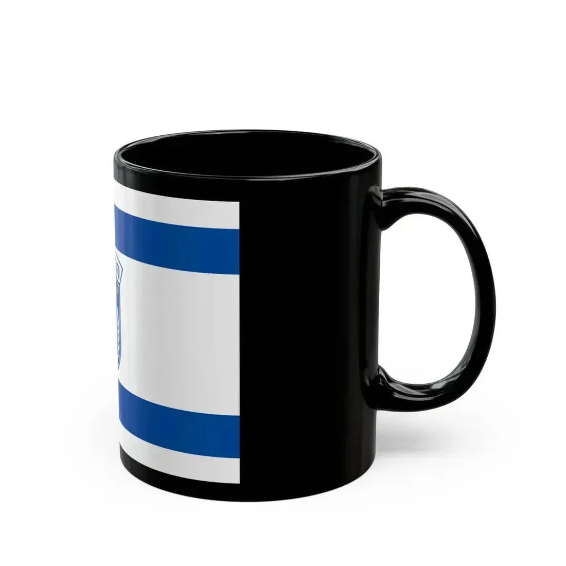 Flag of Herzliya Israel - Black Coffee Mug - Go Mug Yourself
