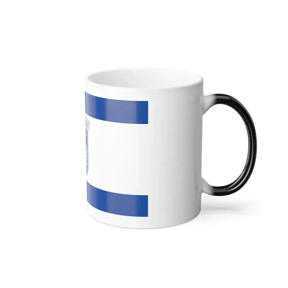 Flag of Herzliya Israel - Color Changing Coffee Mug - Go Mug Yourself