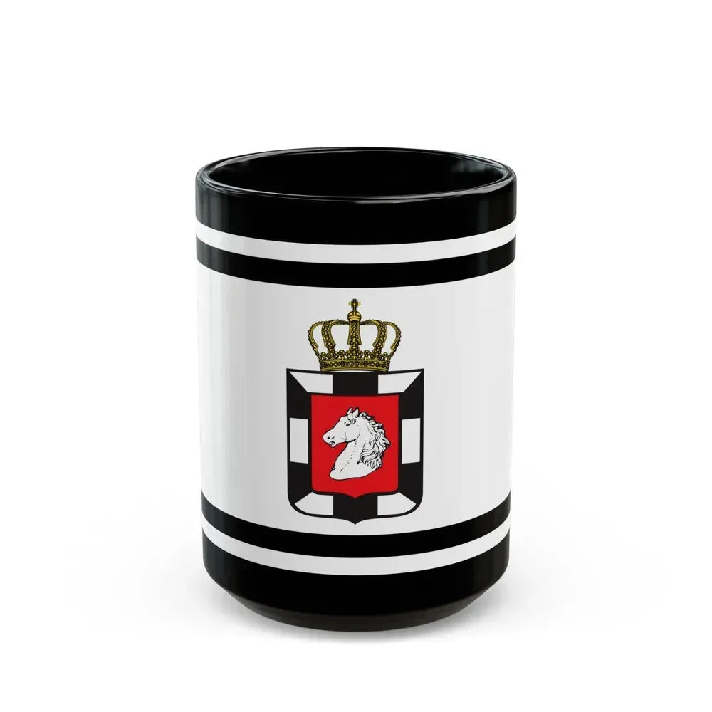 Flag of Herzogtum Lauenburg Germany - Black Coffee Mug 15oz - Go Mug Yourself