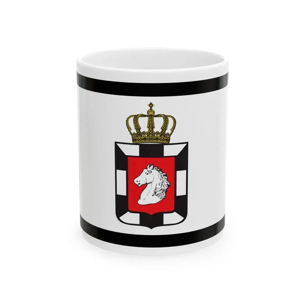 Flag of Herzogtum Lauenburg Germany - White Coffee Mug 11oz - Go Mug Yourself