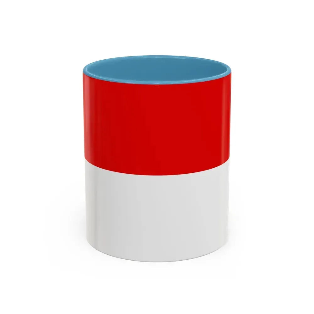 Flag of Hesse Germany - Accent Coffee Mug 11oz Light Blue - Go Mug Yourself