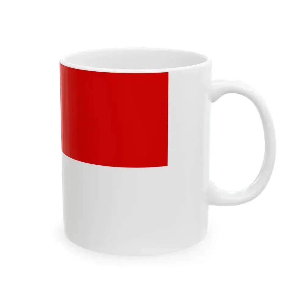 Flag of Hesse Germany - White Coffee Mug - Go Mug Yourself