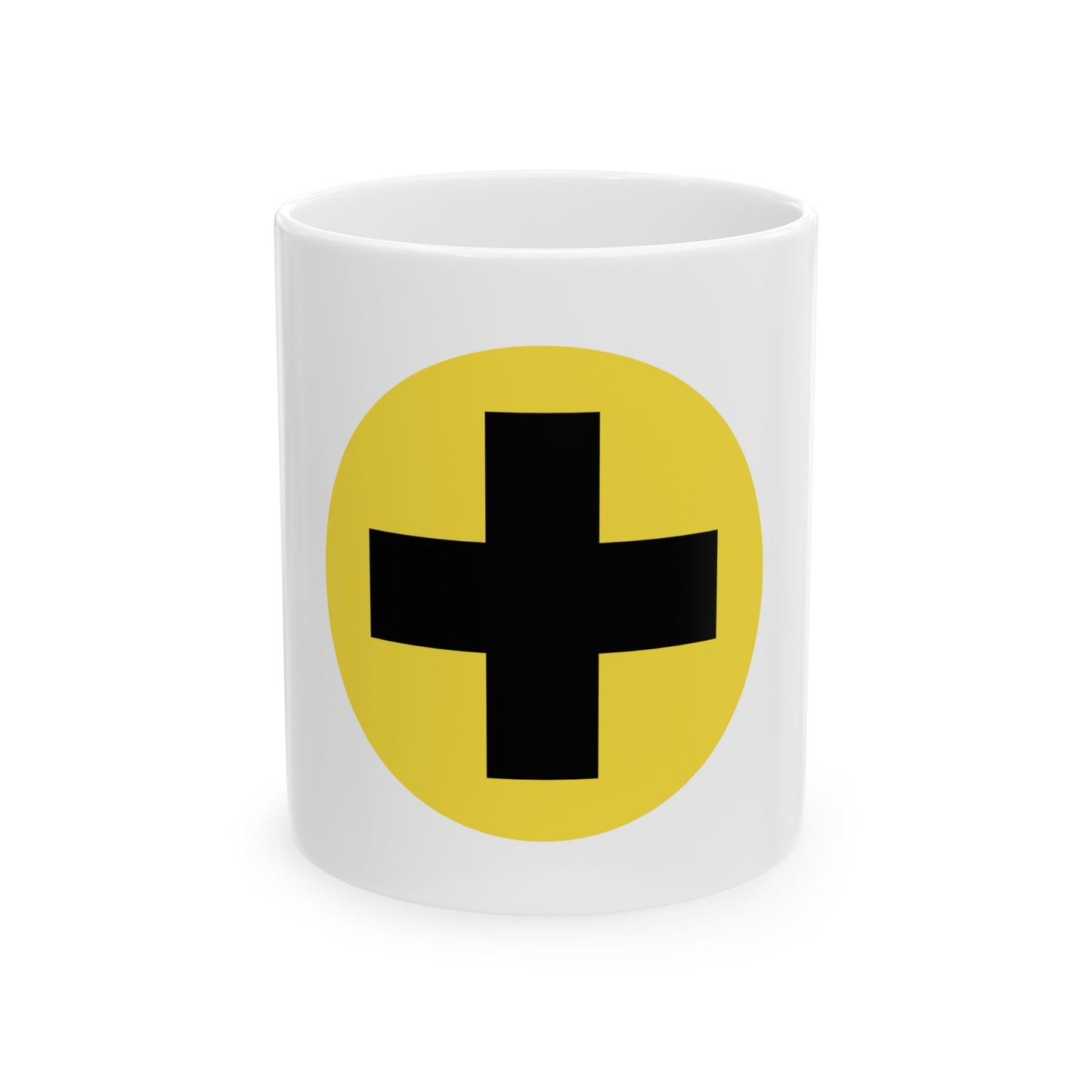 Flag of Het Vlaamse Kruis (Belgium) White Coffee Mug-11oz-Go Mug Yourself