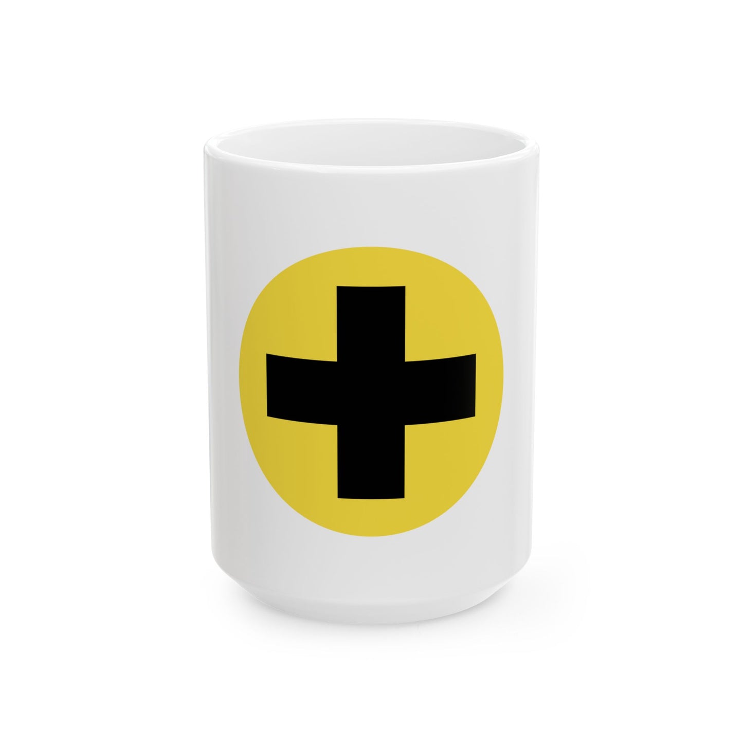 Flag of Het Vlaamse Kruis (Belgium) White Coffee Mug-15oz-Go Mug Yourself